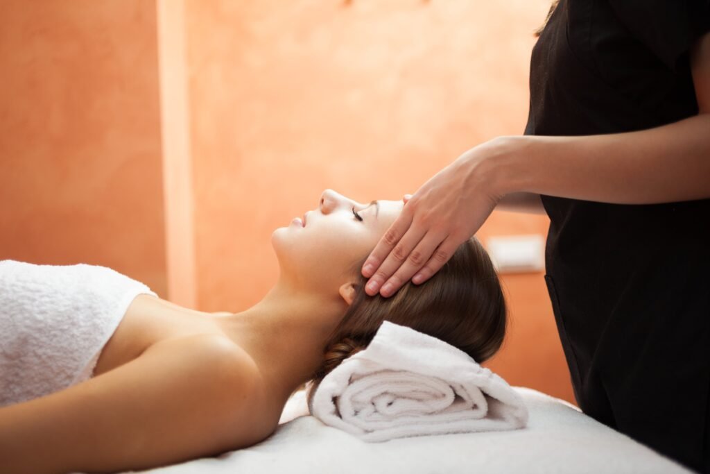 woman in massage
